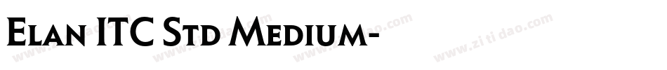 Elan ITC Std Medium字体转换